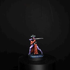 Kunoichi Sister Miniature || Unit 9 Cyberpunk  || 32mm Figure