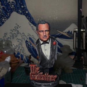 Godfather Handpainted Bust || 12 cm (4,8") & 28cm (11”) Vito Carleone