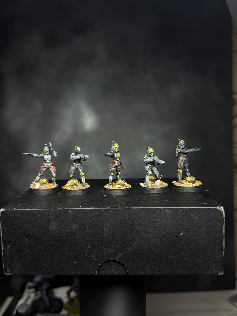 Clan Wren Mandalorian Clan Handpainted Legion Figures Set || 32mm 5 pieces Star Wars image 6