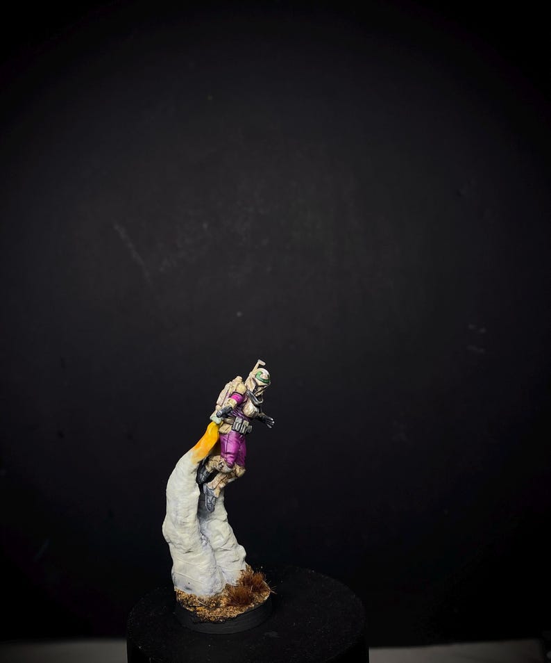 Anpassad kvinnlig Mandalorian Mini (med jetpack-alternativ) || 32 mm figur bild 7