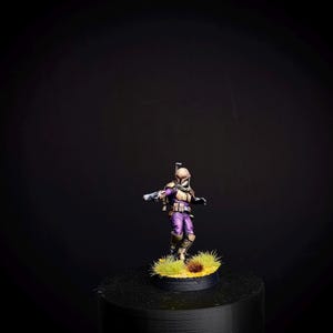 Anpassad kvinnlig Mandalorian Mini (med jetpack-alternativ) || 32 mm figur bild 2