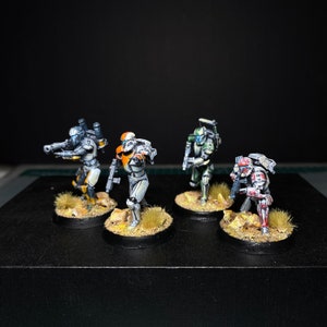 Republic Commando Delta Squad Miniature dipinte a mano // Legione di Star Wars
