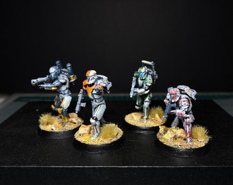 Republic Commando Delta Squad Handmålade Miniatyrer // Star Wars Legion