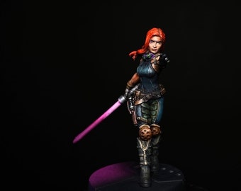 Mara Jade Skywalker Legion/Shatterpoint Miniatyr || 32 mm/40 mm Bas || Handmålad