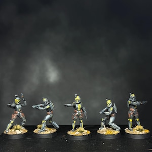 Clan Wren Mandalorian Clan Handpainted Legion Figures Set || 32mm 5 pieces Star Wars image 4