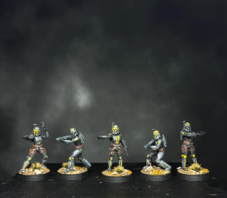 Clan Wren Mandalorian Clan Handpainted Legion Figures Set || 32mm 5 pieces Star Wars image 4