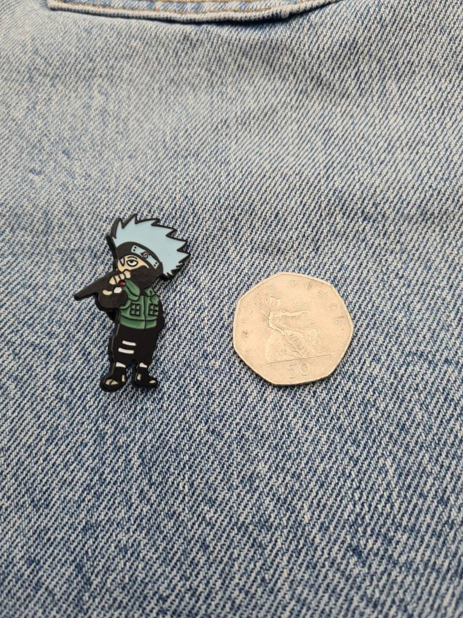 Naruto Kakashi enamel pin badge | Etsy