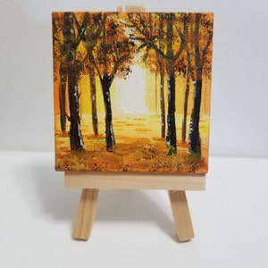 Handgefertigte 3&quot;x 3&#39; Mini Leinwand mit Staffelei