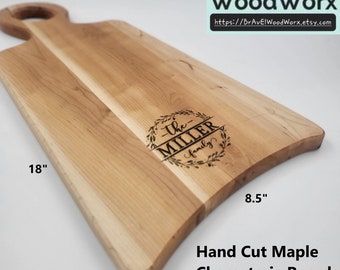 Personalized Handmade Maple Charcuterie Board - FREE Engraving - FREE SHIPPING