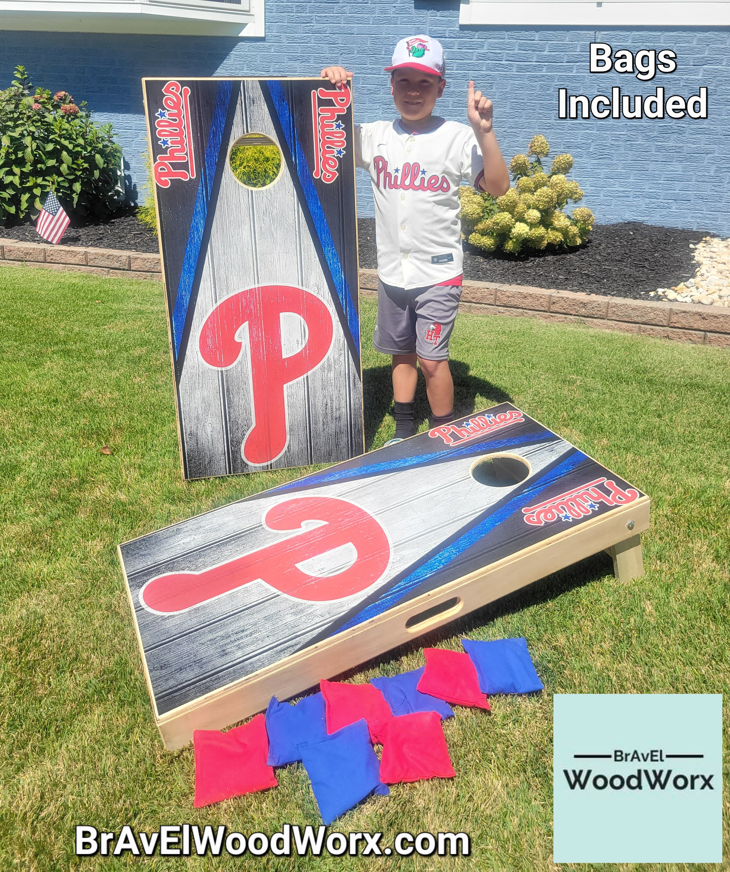 Philadelphia Phillies CORNHOLE SET Baseball MLB Phanatic Bryce Harper  Hoskins Shwarber Nola National League Champions - Etsy