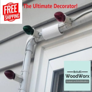 Illuminate & Decorate: PVC Window Frame Light Clips for Effortless Decorating! (pair)