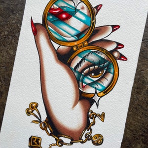 Hand Mirror Painting