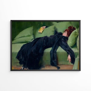 After the ball by Ramon Casas, Decadent, Wall Art Print, Vintage Wall Art, Vintage Painting, Digital Download
