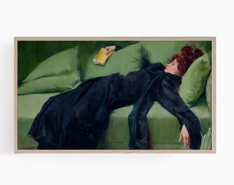 Samsung Frame TV Art Decadent, Vintage Painting, Frame TV Art, Samsung Art, Digital Art voor Samsung Frame TV