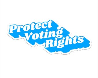 Protect Voting Rights Car Magnet, Feminist Bumper Sticker