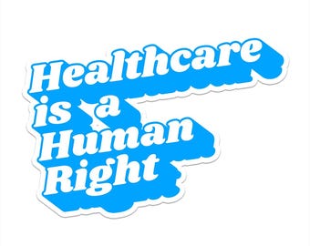 Healthcare is a Human Right Car Magnet, Feminist Bumper Sticker