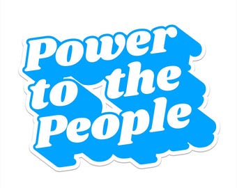 Automagneet Power To The People, feministische bumpersticker