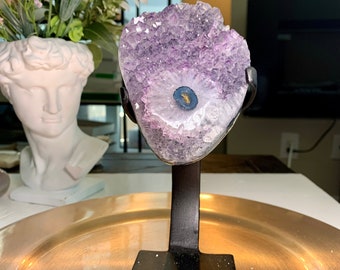 High quality - Uruguay flower stalactite amethyst specimen