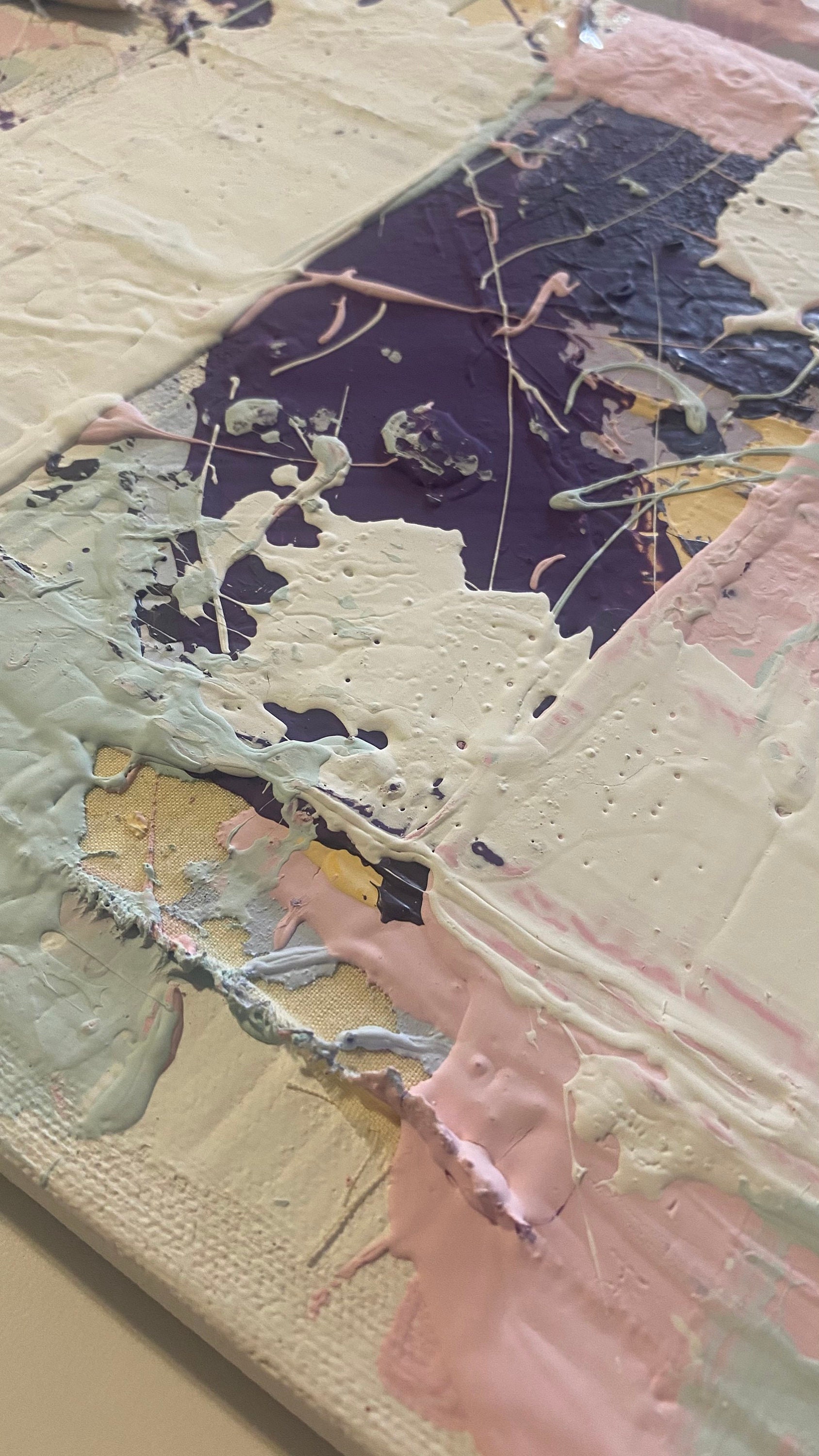 Set of 3 Abstract Canvases Etsy