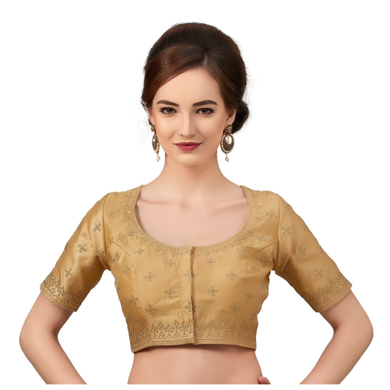 golden colour ka blouse