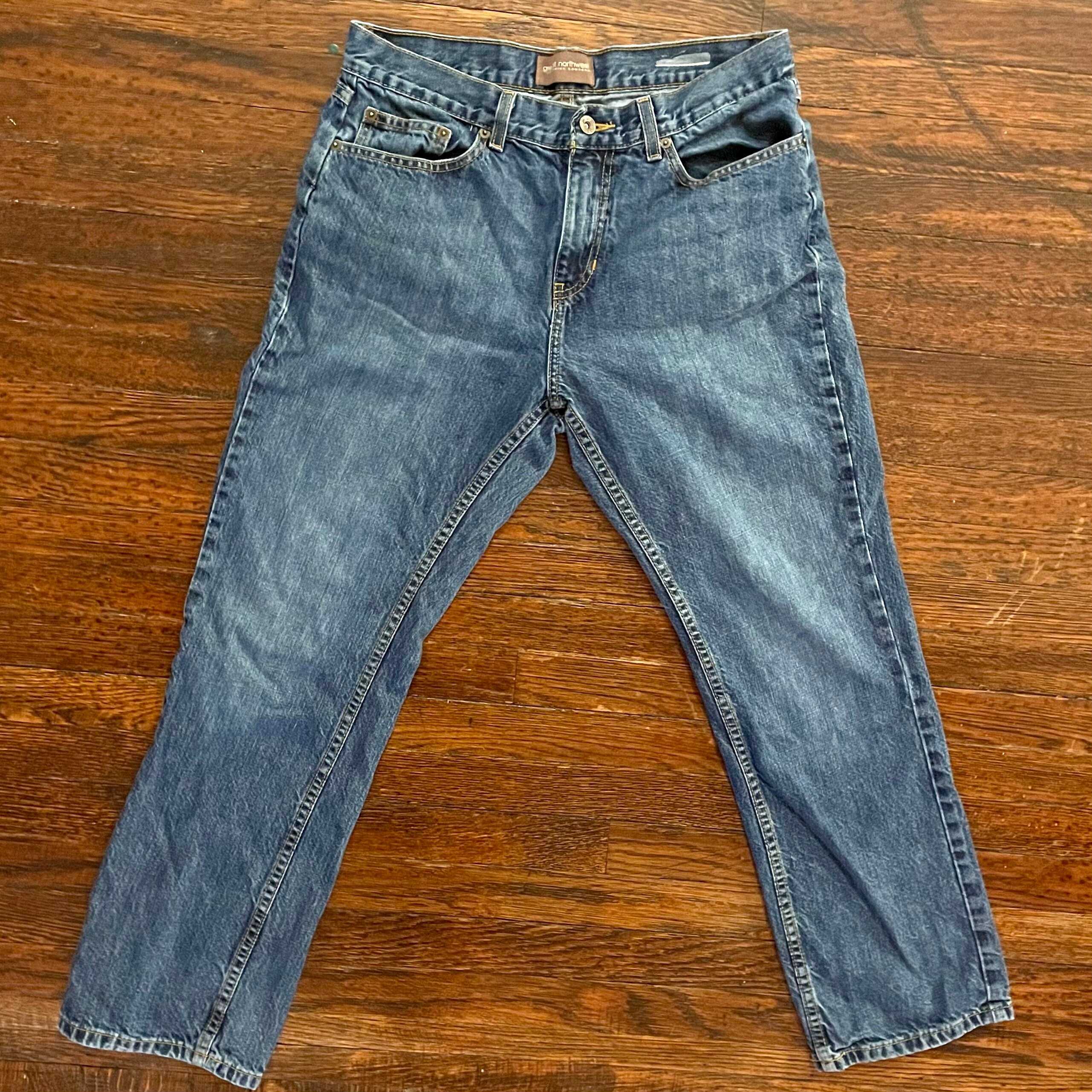 Vintage Straight Leg Jeans Etsy