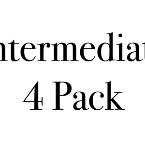 Intermediate 4 Pack of Instructions and Part Lists