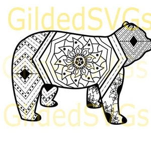 Bear Mandala SVG/PNG