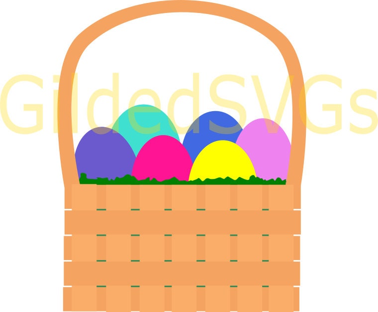 Easter Basket SVG/PNG - Etsy