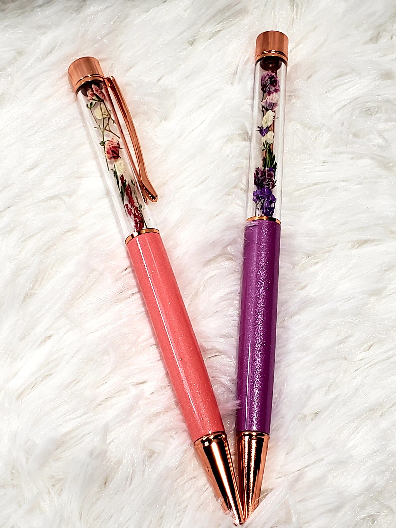 Floral pens custom floating flower pens dried flowers Etsy