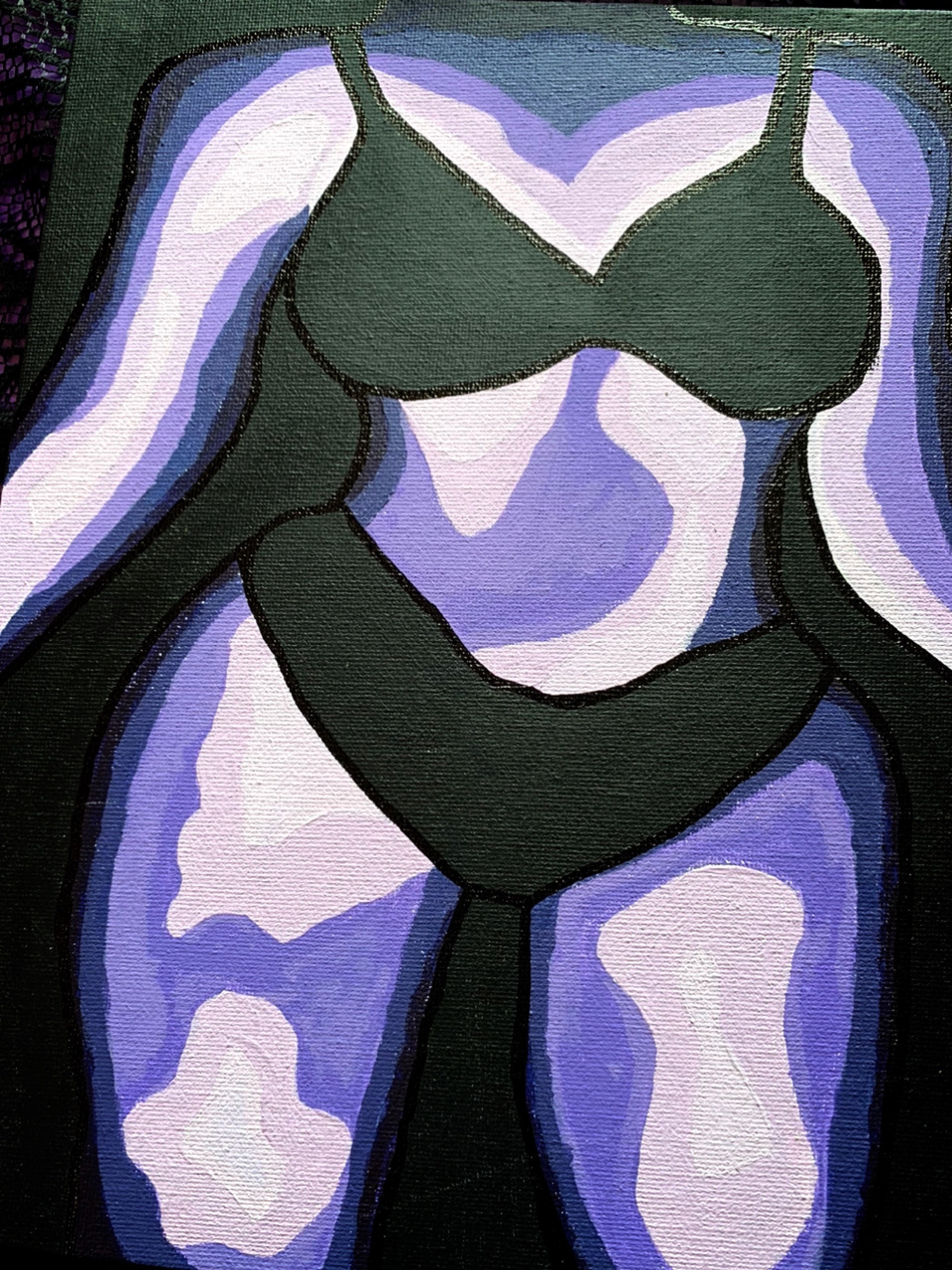 Body Thermal Art Body Thermal Painting Art Purple Art | Etsy