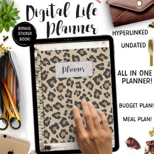 Undated Digital Life Planner, Productivity Planner, GoodNotes Planner, Digital Life Planner, Planner for moms, Digital Download