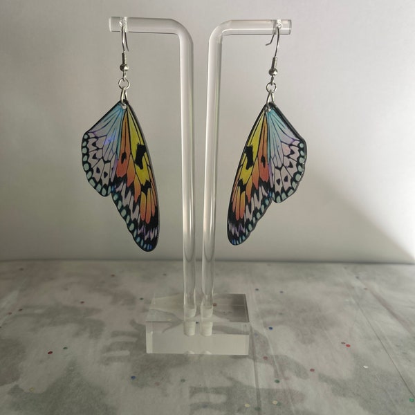 Holographic Butterfly Wing Earrings