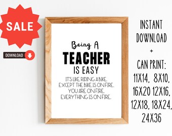 Teacher Gift/Gift for Teacher/Teacher Appreciation Gift/8x10, 11x14,16x20, 12x18, 12x16, 18x24, 24x36/Digital Download