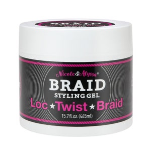 Nicole & Alyssa - Braid Styling Gel for Locs, Twists, and Braids 15.7oz