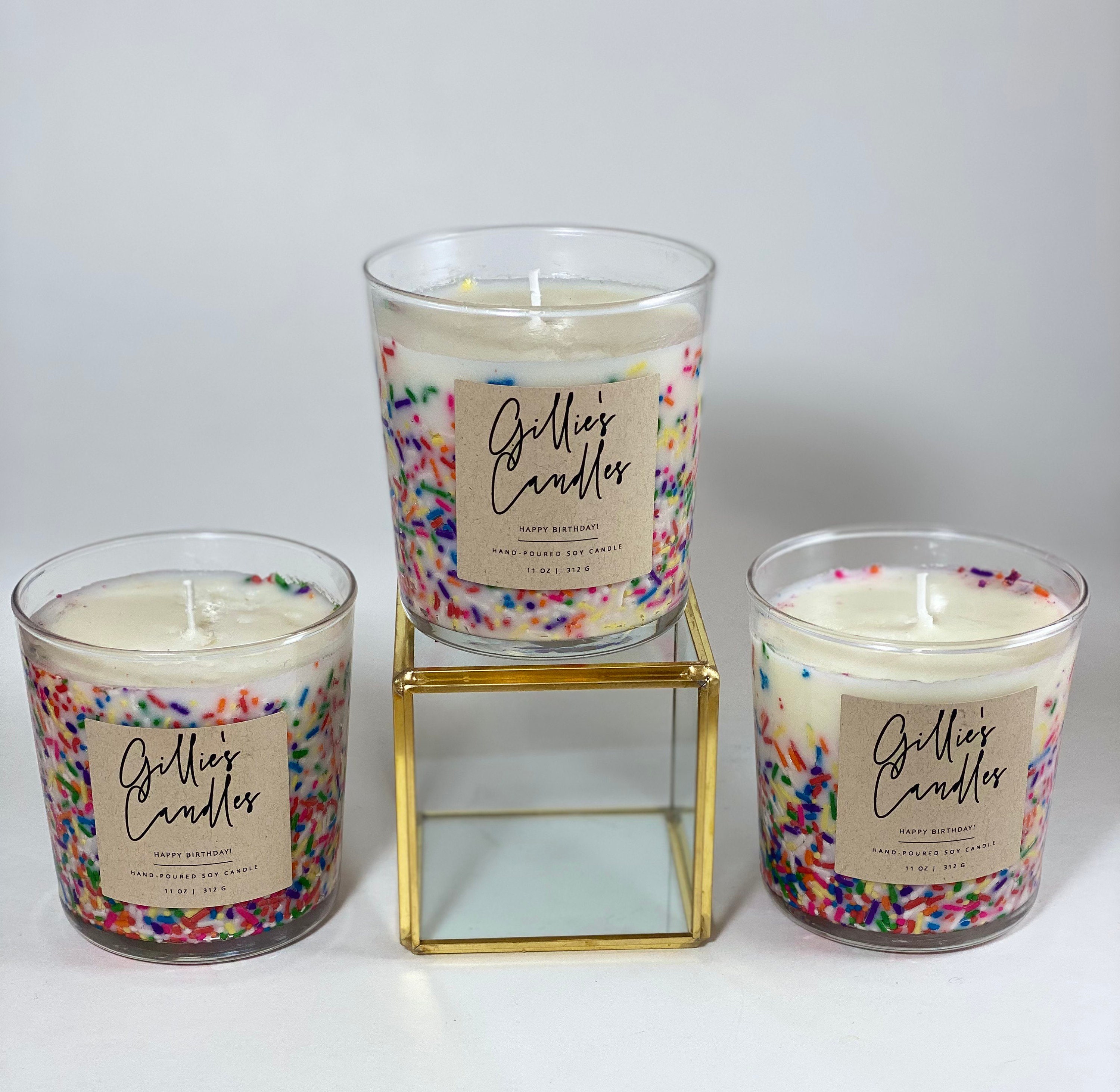 Birthday Cake Soy Candle | Birthday Gift | Sprinkle Candle
