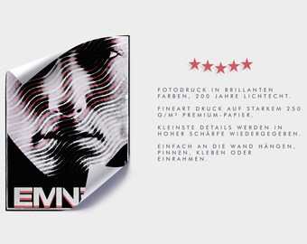 Eminem - "lines" - Poster - Art Print / Picture in 5 sizes ~ by martmilet