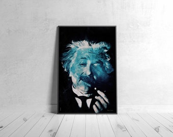 Albert Einstein "benevolence" - Poster/Art Print - Picture in 5 sizes - by martmilet