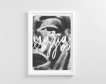 Maria Callas - "Pathos" - Poster/Art Print - Picture in 5 sizes - by martmilet