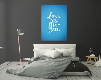 Let it flow - Poster/Art Print - Picture in 5 sizes - by martvisual