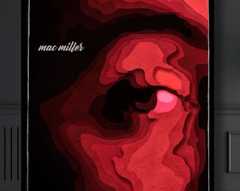 Mac Miller "Levels" - Poster/Art Print - Picture in 5 sizes - by martmilet