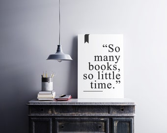 So many books - Poster/Art Print - Picture in 5 sizes