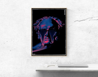 Arthur Schopenhauer "Melting Memory" - Poster/Art Print - Picture in 5 sizes by martmilet