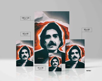 Captain Beefheart "edges" - Poster - Art Print / Picture in 5 sizes - by martmilet