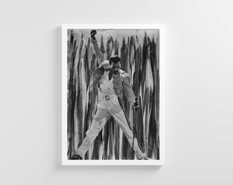 Freddy Mercury - "unforgettable" - Poster - Art Print / Picture in 5 sizes