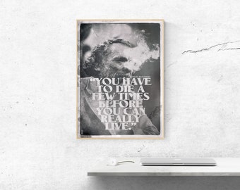 Charles Bukowski - Poster/Art Print - Picture in 5 sizes - by martmilet