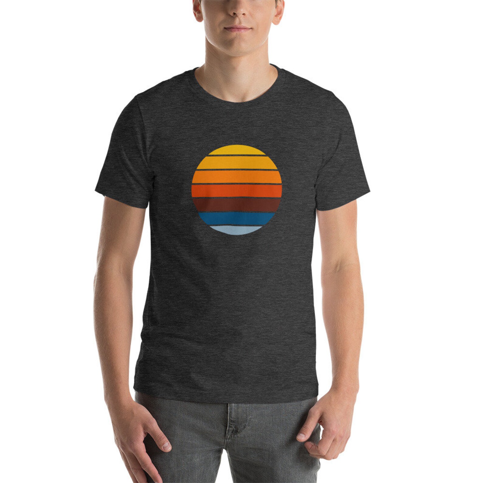 Sun Shirt Retro Sunset Unisex TShirt Vintage Sunset Tee Etsy