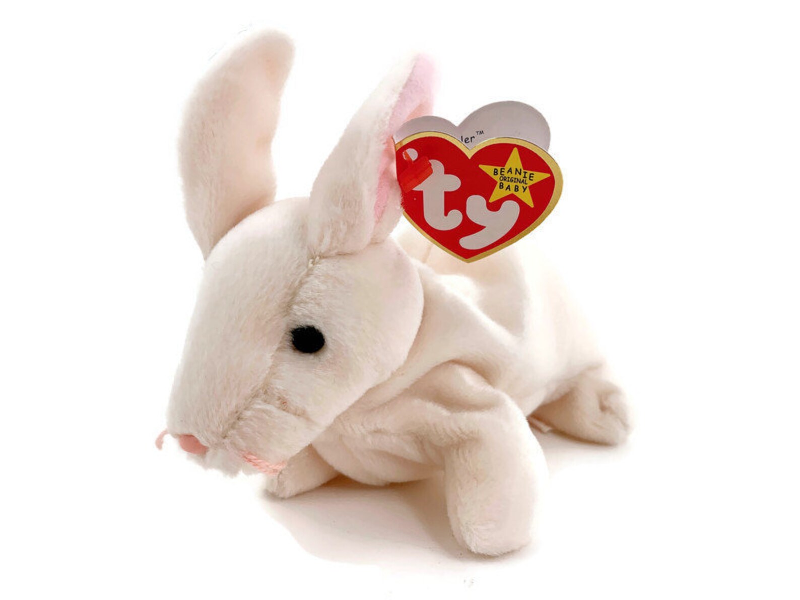 Nibbler Cream Rabbit Ty Beanie Baby Etsy