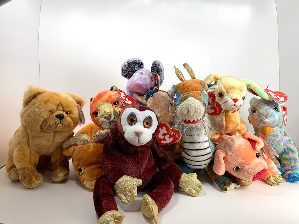 Ty Beanie Babies Zodiac Collection 2000 Etsy