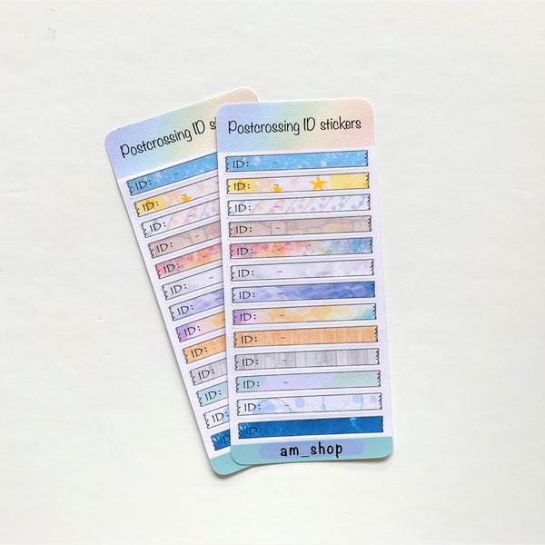 2sheet. Post crossing ID sticker.