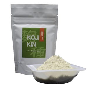 Esporas iniciales Koji Kin de 60 g, para elaborar sake, miso, arroz koji y más